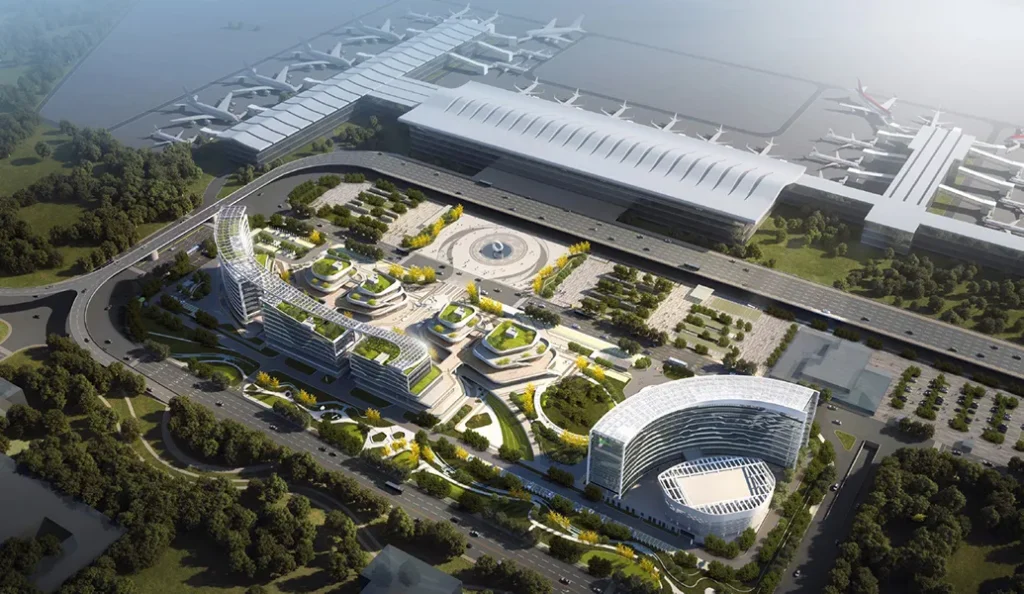 Commercial plumbing system project for Guiyang Airport using stainless steel pipes