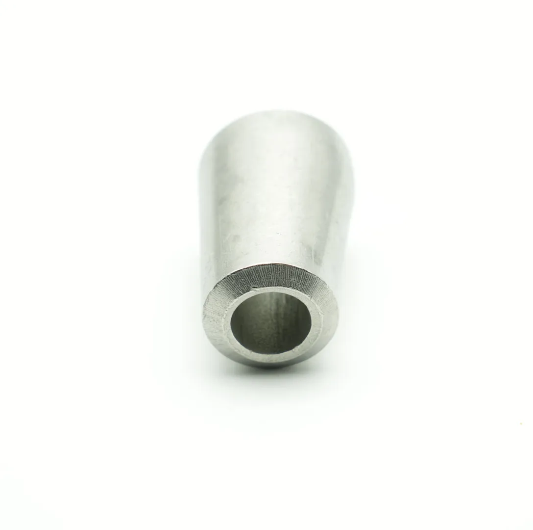 Beveled weld end detail of stainless steel reducer fitting