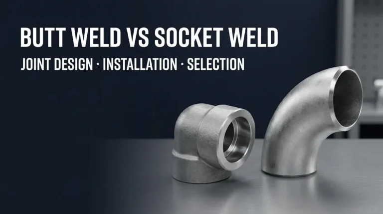 Butt weld vs socket weld stainless steel pipe fittings comparison