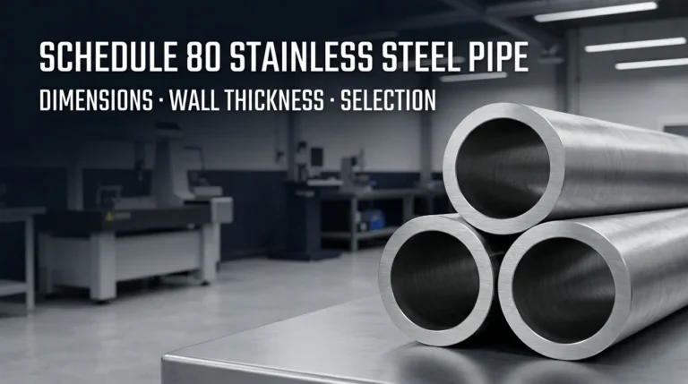 Schedule 80 stainless steel pipe dimensions and heavy wall cross sections