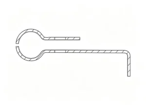Single-pipe mounting clamp with stainless steel bracket