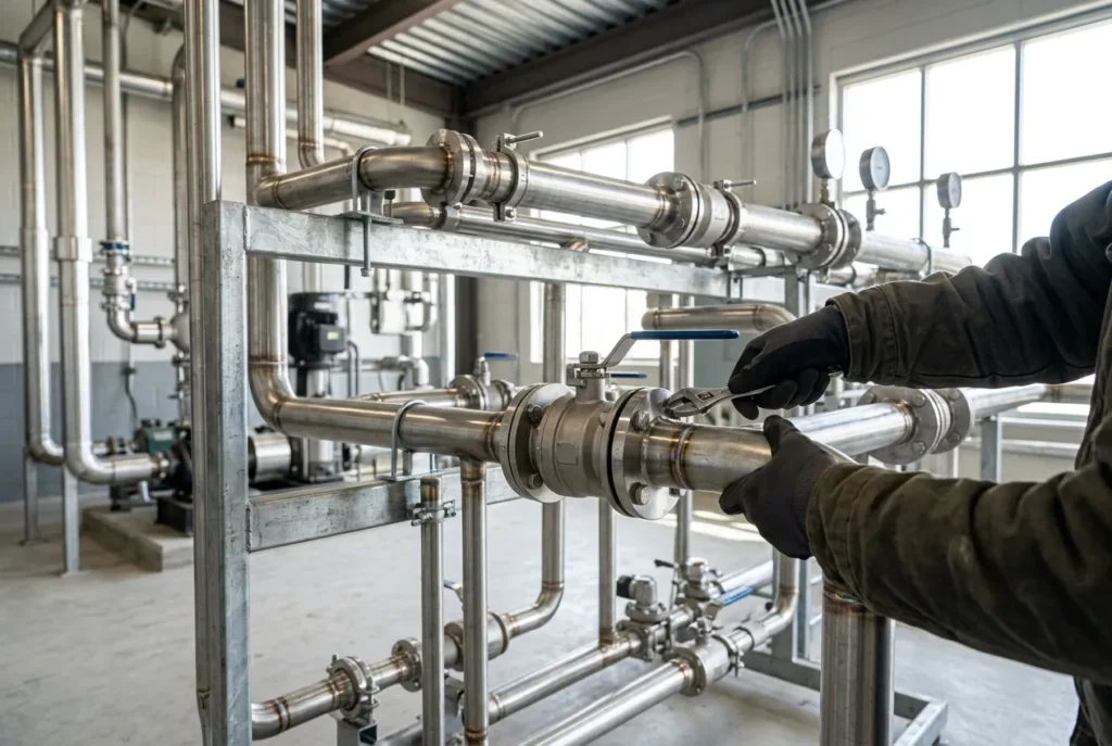 Stainless steel pipe grade selection for water supply and industrial piping systems