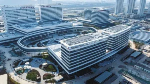 Baoji Central Hospital Port Area Branch project supplied with 304 stainless steel pipe and Double Press fittings