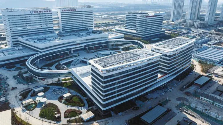 Baoji Central Hospital Port Area Branch project supplied with 304 stainless steel pipe and Double Press fittings
