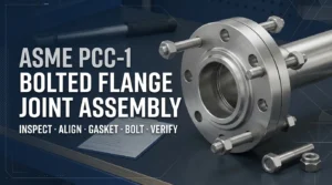 ASME PCC-1 bolted flange joint assembly inspection and preparation