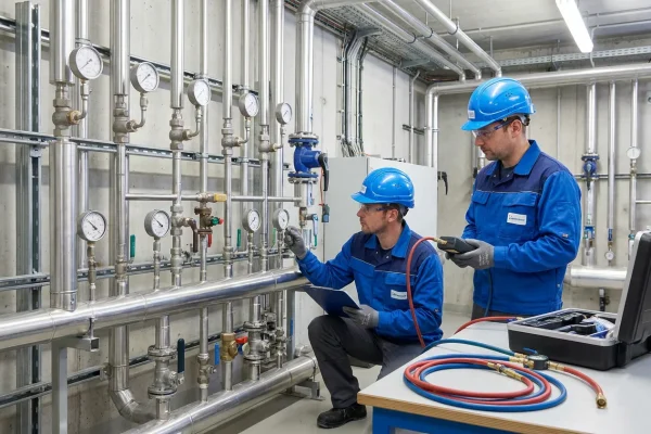 Pipeline testing and acceptance for stainless steel piping systems